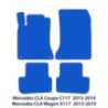 Dywaniki welurowe do Mercedes CLA 2013-2019 - C117 & X117 - Czarne