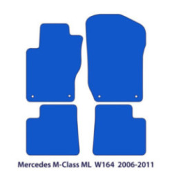 Dywaniki welurowe do Mercedes M-Class ML 2005-2012 - W164 - Czarne