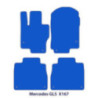 Dywaniki welurowe do Mercedes GLS 2019-2026 - X167 - Czarne