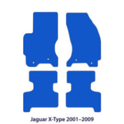 Dywaniki welurowe do Jaguar X-Type 2001-2009 - Czarne