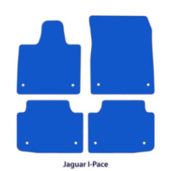 Dywaniki welurowe do Jaguar I-Pace 2018-2024 - Czarne
