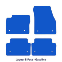 Dywaniki welurowe do Jaguar E-Pace 2017-2024 - Czarne