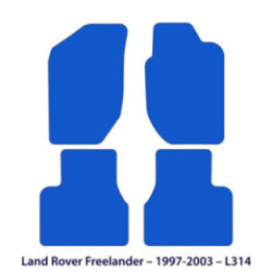 Dywaniki welurowe do Land Rover Freelander 1997-2003 - L314 - Czarne