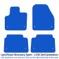 Dywaniki welurowe linia Exclusive do Land Rover Discovery Sport - Po liftingu - 2020-2026 - L550 - Czarne