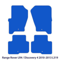 Dywaniki welurowe do Land Rover LR4 / Discovery 4 - 2010-2013 L319 - Czarne