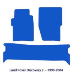 Dywaniki welurowe do Land Rover Discovery 2 1998-2004 - Czarne