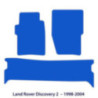 Dywaniki welurowe do Land Rover Discovery 2 1998-2004 - Czarne