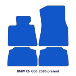 Dywaniki welurowe do BMW X6 - 2019-2026 - G06 - Czarne