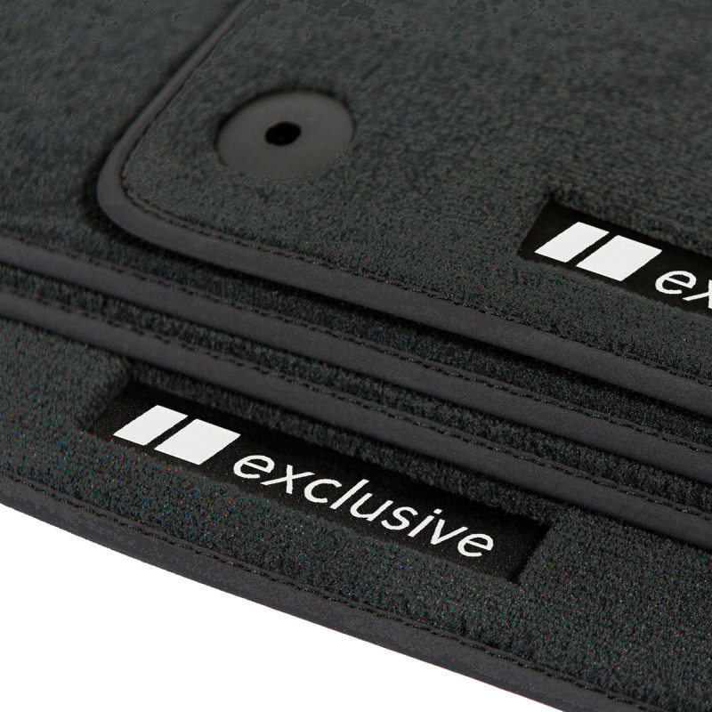 Dywaniki welurowe do Audi A5 / S5 / RS5 2007-2017 - 8F7, 8T3 - Czarne Exclusive