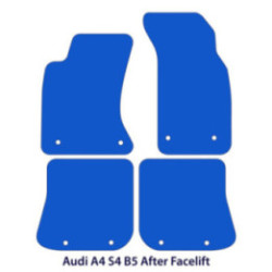 Dywaniki welurowe do Audi A4 1999-2002 - Sedan & Wagon B5 - Czarne