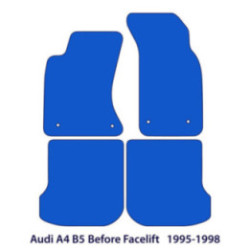 Dywaniki welurowe do Audi A4 1994-2001 - B5 - Czarne
