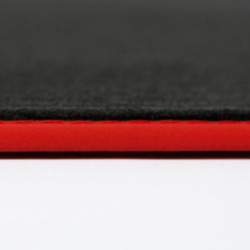 Dywaniki welurowe do Audi A3 Kabriolet 2013-2020 - 8V7 - Czerwone obszycie