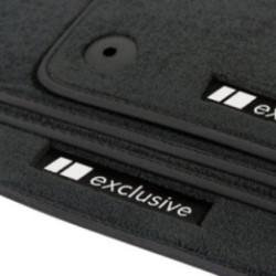 Dywaniki welurowe do Audi A6 & S6 2004-2011 - C6 - Czarne Exclusive