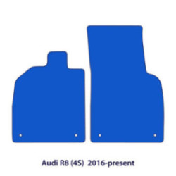 Dywaniki welurowe do Audi R8  2015-2025 - 4S - Czarne