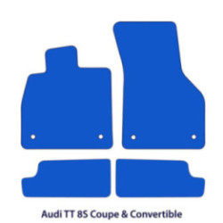 Dywaniki welurowe do Audi TT / TTS / TT RS 2015-2024 - 8S - Czarne