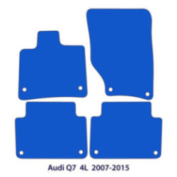 Dywaniki welurowe do Audi Q7 2006-2016 - 4L - Czarne