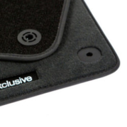 Dywaniki welurowe do Audi A6/S6 A7/S7 2018-2025 | RS6 RS7 2019-2026 - C8 - Czarne Exclusive