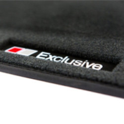 Dywaniki welurowe do Audi A6/S6 A7/S7 2018-2025 | RS6 RS7 2019-2026 - C8 - Czarne Exclusive