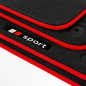 Dywaniki welurowe linia Exclusive do Audi A3 & S3 - 2020-2026 - 8Y - Czarne Sport