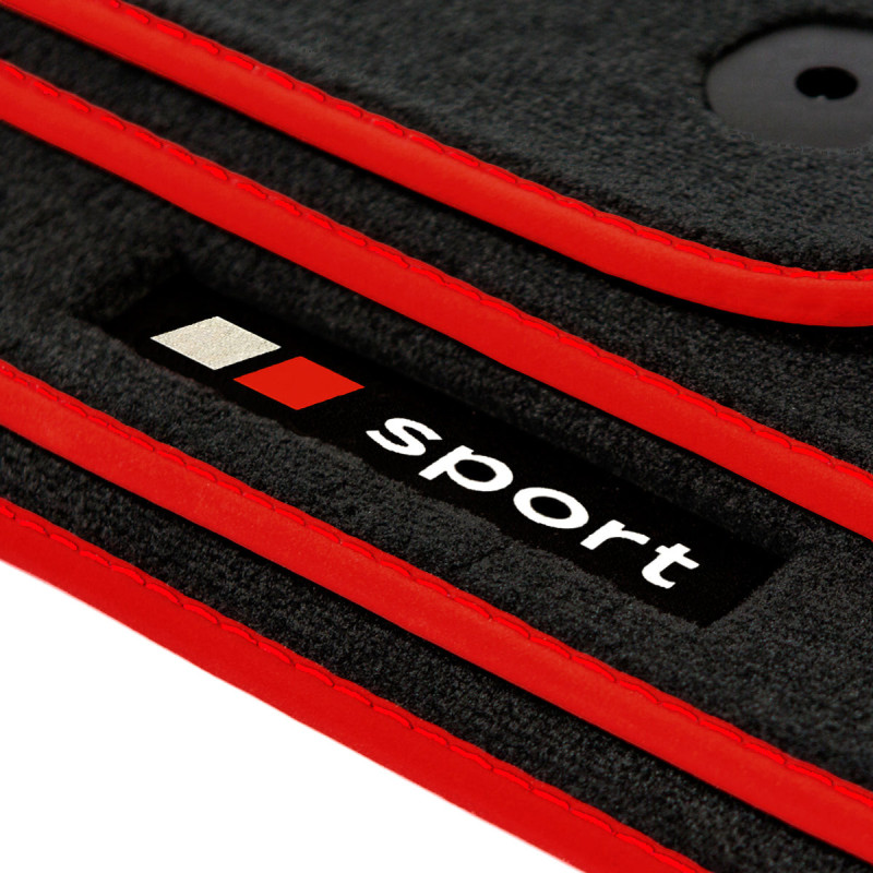 Dywaniki welurowe do Audi TT / TTS / TT RS 2006-2015 - 8J - Czarne Sport