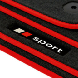 Dywaniki welurowe do Audi R8 2007-2015 - 42 - Czarne Sport