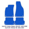 Dywaniki welurowe do Audi A4 & S4 2000-2008 - Sedan, Kombi B6 & B7 - Czarne Sport
