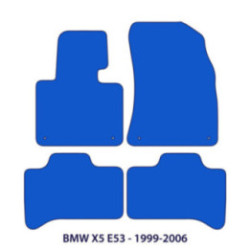 Dywaniki welurowe do BMW X5 - 2000-2006 - E53 - Czarne