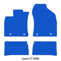 Dywaniki welurowe do Lexus CT 200h 2010-2025 - Czarne
