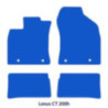 Dywaniki welurowe do Lexus CT 200h 2010-2025 - Czarne
