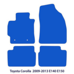 Dywaniki welurowe do Toyota Corolla - 2008-2015 E140 E150 - Czarne