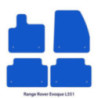 Dywaniki welurowe do Range Rover - Evoque - L551 - Czarne