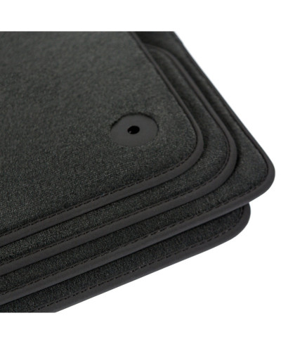 Dywaniki welurowe do Seat Ibiza - 2002-2008 - 3 Gen - Czarne