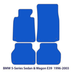 Dywaniki welurowe do BMW Serii 5 - 1995-2004 - E39 - Czarne