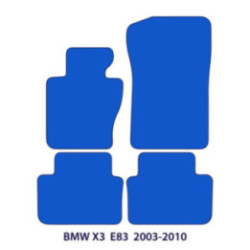 Dywaniki welurowe do BMW X3 - 2003-2011 - E83 - M Przeszycia