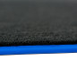 Dywaniki welurowe linia Exclusive do BMW i3 - 2013-2022 - Niebieskie Obszycie