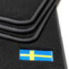 Dywaniki welurowe do Volvo 940 960 (S90/V90) - 1990-1998 - Logo flagi Szwecji
