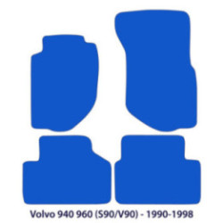 Dywaniki welurowe do Volvo 940 960 (S90/V90) - 1990-1998 - Logo flagi Szwecji