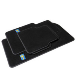 Dywaniki welurowe do Volvo 940 960 (S90/V90) - 1990-1998 - Logo flagi Szwecji