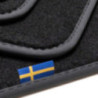 Dywaniki welurowe do Volvo 940 960 (S90/V90) - 1990-1998 - metka z flagą Szwecji