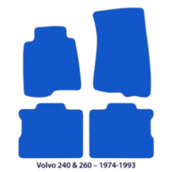 Dywaniki welurowe do Volvo 240/260 - 1974-1993 - Czarne