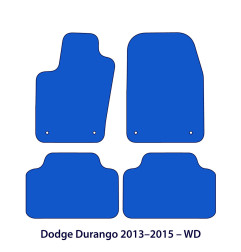 Dywaniki welurowe linia Exclusive do Dodge Durango - 2013-2015 - WD - Czarne