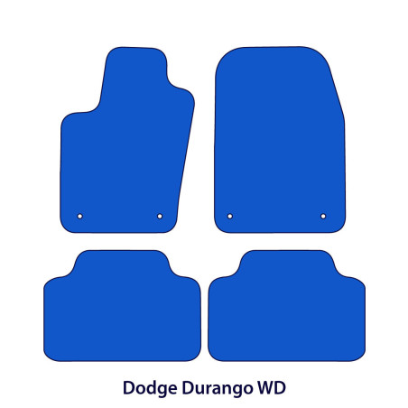 Dywaniki welurowe linia Exclusive do Dodge Durango - 2016-2025 - WD - Czarne