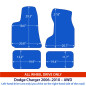 Dywaniki welurowe linia Exclusive do Dodge Charger - 2006-2010 - AWD - Czarne