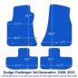 Dywaniki welurowe linia Exclusive do Dodge Challenger - 2008-2023 - Czarne