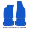 Dywaniki welurowe linia Premium do Audi A4 & S4 Kabriolet 2000-2008 - B6 & B7 - Czarne