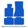 Dywaniki welurowe linia Premium do BMW Serii 6 Gran Turismo 2017-2023 - G32 - Czarne
