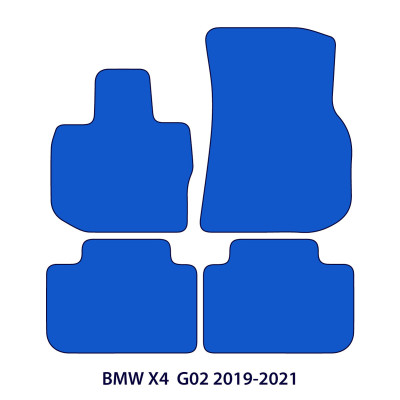 Dywaniki welurowe linia Premium do BMW X4 - 2018-2025 - G02 - Czarne