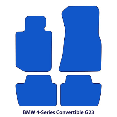 Dywaniki welurowe linia Premium do BMW Serii 4 Cabrio 2020-2026 - G23, G83 - Czarne