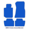 Dywaniki welurowe linia Premium do BMW Serii 4 Cabrio 2020-2026 - G23, G83 - Czarne