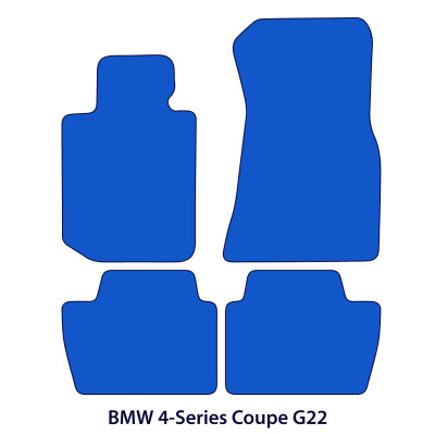 Dywaniki welurowe linia Premium do BMW Serii 4 Coupé 2020-2026 - G22, G82 - Czarne